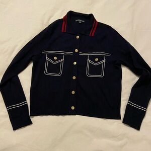 Adriana Pappel Sailor Cardigan NWOT